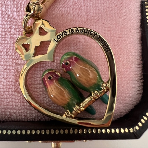 New Juicy Couture Love Birds Retired Charm Pendant Original Box YJRU1618 Rare - Picture 3 of 7